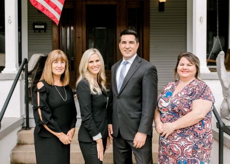 Donna Miller, Crysanthi Miller, Attorney Nathan Miller, and Rebecca Scott